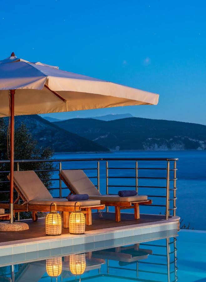 Iris Villas Lefkada - Marine Villa With Private Sea Access Syvota Exteriör bild